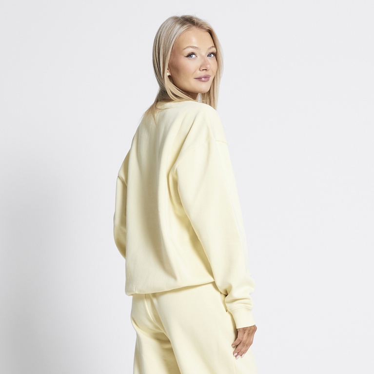 Sweatshirt "New Crew"  Light Yellow